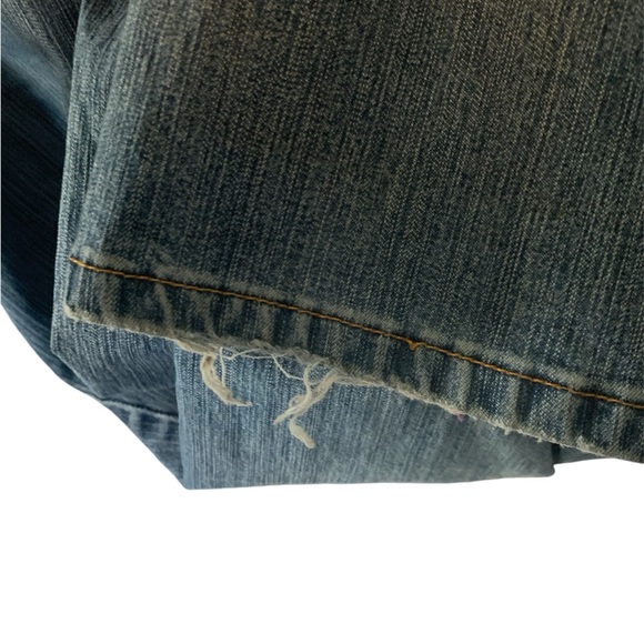 WOMEN'S L.A.blues DENIM JEANS, SIZE 20W Boot Cut Light Frayed Bottoms - Picture 11 of 14